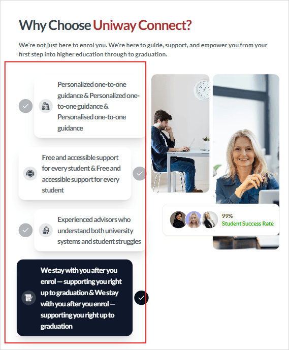 Why section issue example